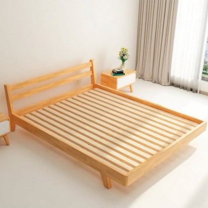 Solid Wood Bed Double